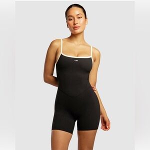 Women's Black Athletic Bodysuit